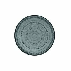 Iittala Teller Flach 17 Cm Kastehelmi Dark Grey